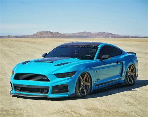 TGIF! STUNNING BAGGED GRABBER BLUE MUSTANG ROUSH ! : Mustang