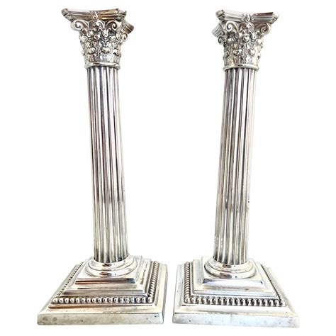 Silver Plated Seashell Candlesticks At 1stdibs