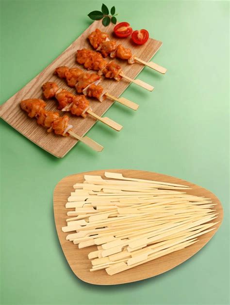 Pcs Bamboo Disposable Stick Minimalist Disposable Bbq Stick For