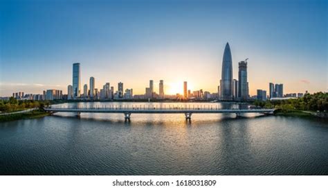 Shenzhen Nanshan District Cityscape Dusk Stock Photo 1618031809 ...