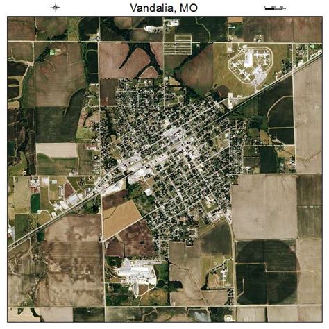 Aerial Photography Map of Vandalia, MO Missouri