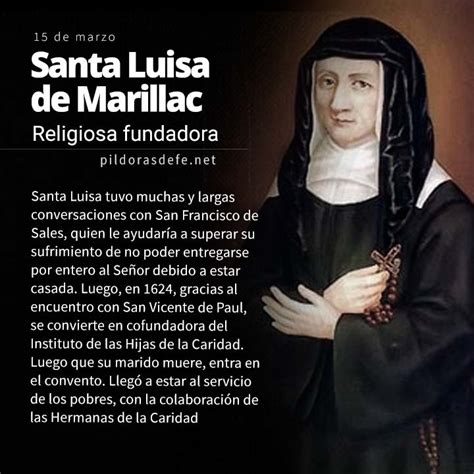 Santa Luisa De Marillac Patrona De La Asistencia Social