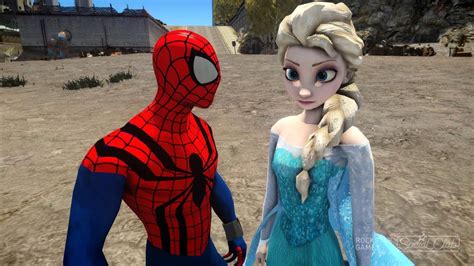 Spiderman Vs Elsa The Snow Queen Frozen Youtube