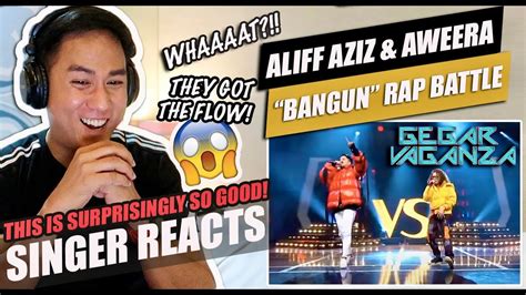 Aliff Aziz Vs Aweera Rap Battle Gegar Vaganza Grand Finals Singer