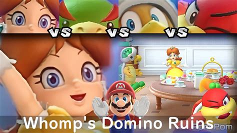 Super Mario Party Daisy Vs Bowser Jr Vs Hammer Bro Vs Pom Pom 87 Whomp