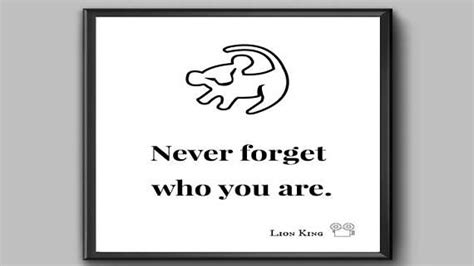 Lion King Print Never Forget Who You Are Simba Lion King Etsy Lion