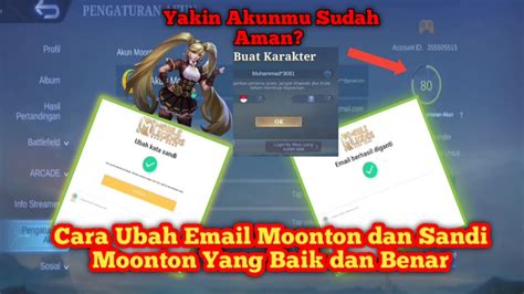 Cara Ubah Email Moonton Dan Ganti Password Moonton Cara Ganti Akun