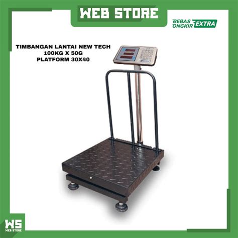 Jual Timbangan Duduk Digital Lantai Barang Pagar Kg Newtech Nt E