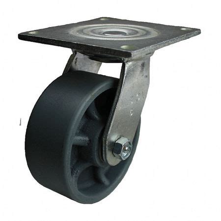 Zoro Select Swivel Plate Caster 5 In Dia 1000 Lb 12CA05201SG Zoro