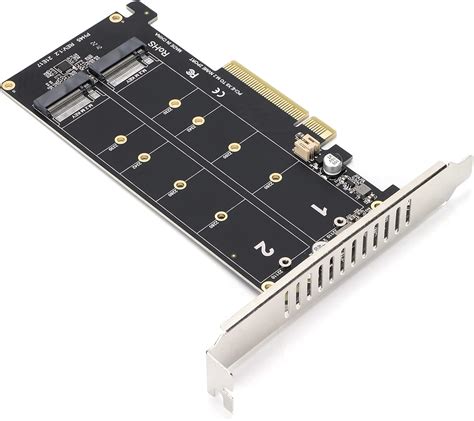 M 2 PCIE Adapter Card Dual M 2 NVMe SSD To PCIE X8 M Key Hard Drive