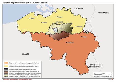 Les Trois Régions Définies Par La Loi Terwagne 1971 Connaître La