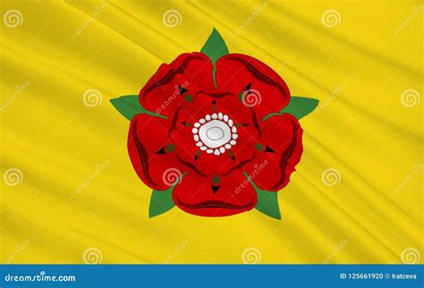 Flag of Lancashire County, England Stock Photo - Image of election, britain: 125661920