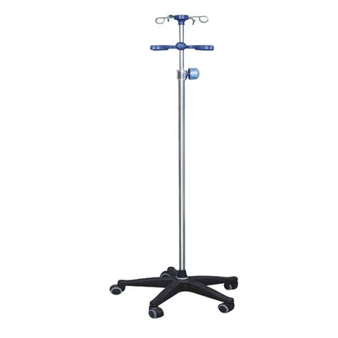 M Height Adjustable Stainless Steel Medical Hospital Iv Pole Stand