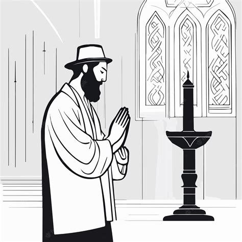 Premium Vector | Torah reading isolated cartoon vector illustration jewish people reading torah