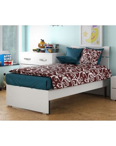 Letto Singolo In Legno Colore Bianco Frassinato Prezzo