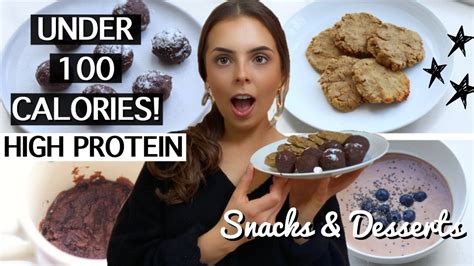 4 Healthy Low Calorie And High Protein Snacks And Desserts Weight Loss Easy Quick Vegan Gf