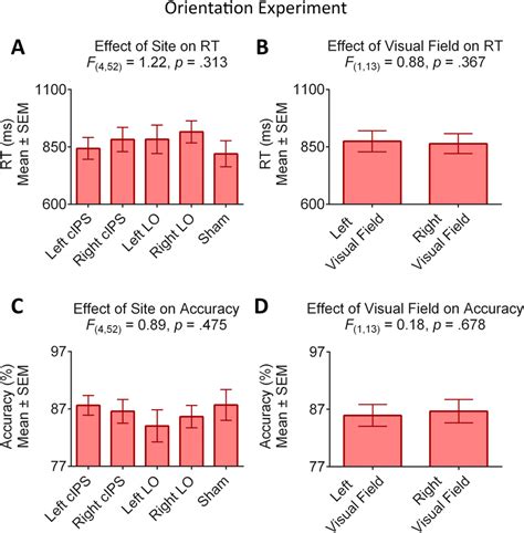 Tms Experiment Orientation Discrimination Task The Figure Illustrates