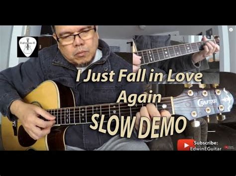 I Just Fall In Love Again Slow Demo Fingerstyle Guitar Cover Youtube