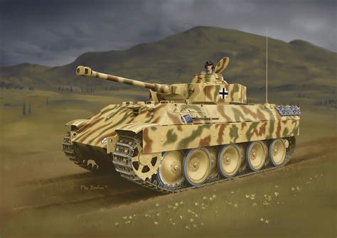 Model Kit Tank 7508 Berge Panther Mit Aufgesetztem Pz Kpfw IV Turm