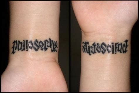 Philosophy Symbol Tattoo Philosophy Art And Science Wrist Tattoos For