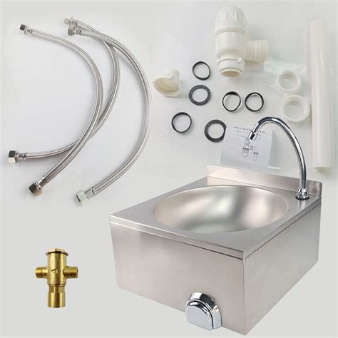 Kitchen Knee Operated Wash Sink Tap Hands Free Basin Commercial