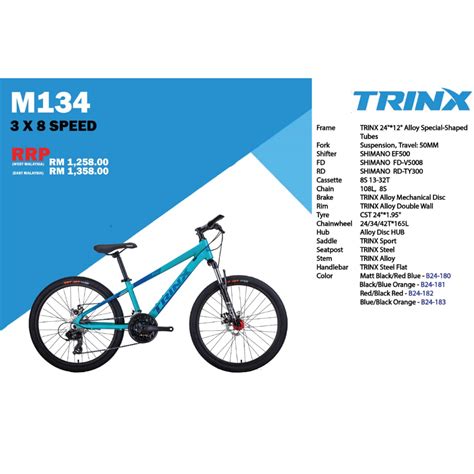 TRINX MOUNTAIN BIKE 24 INCH M134 2023 Italy Mountain Bike