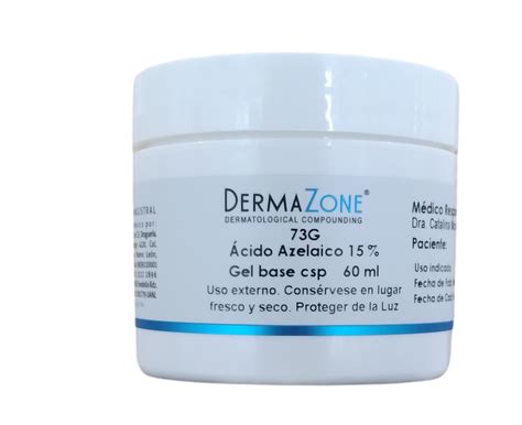 DERMAZONE ÁCIDO AZELAICO 15 GEL BASE CSP 60ML Tratamiento para acné y