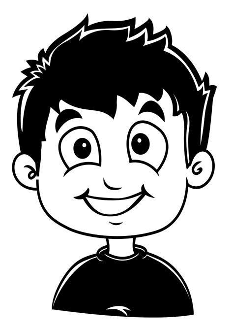 boy black and white clipart 20 free Cliparts | Download images on ...