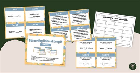 Measuring Length With Informal Units Worksheet Teach Starter