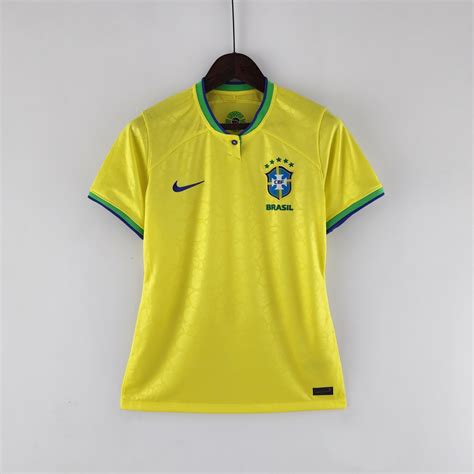 Camiseta Da Equipe Do Brasil Amarelo Feminino Futebol Jersey Copa