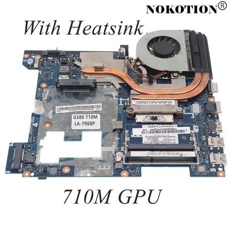 NOKOTION For Lenovo IdeaPad G580 Laptop Motherboard QIWG6 LA 7988P LA