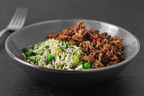 Rezept Knuspriges Hackfleisch Auf Gebratenen Reis Mit Gem Se