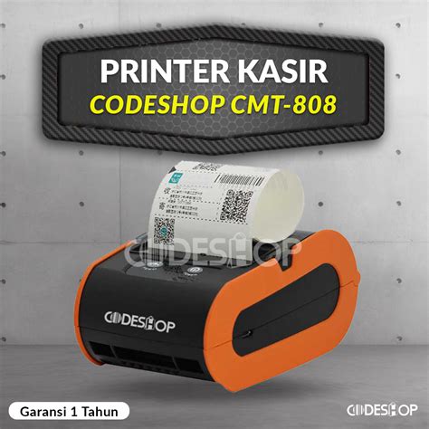 Printer Thermal Codeshop Cmt Cetak Kertas Label Thermal Mm