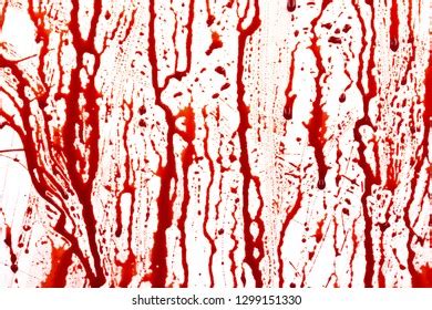 Dripping Blood Isolated On White Background Stock Illustration