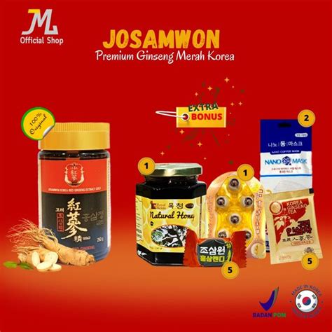 Jual JOSAMWON KOREA RED GINSENG EXTRA GOLD GINSENG MERAH Di Lapak