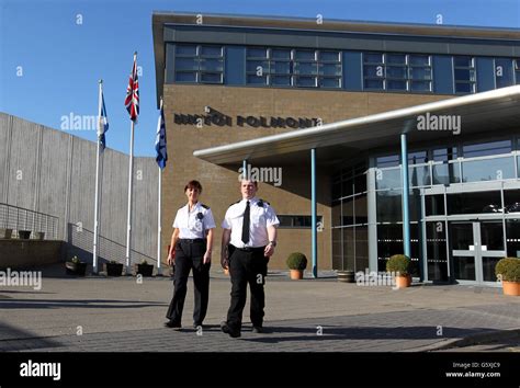 HM Young Offenders' Institution Polmont prison officers during an ...