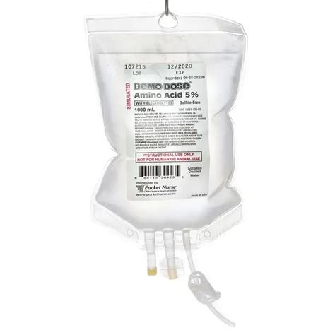 Demo Dose® Amino 1000 Ml Iv Fluids Diamedical