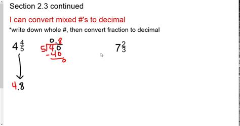 Mixed Number Into Decimal