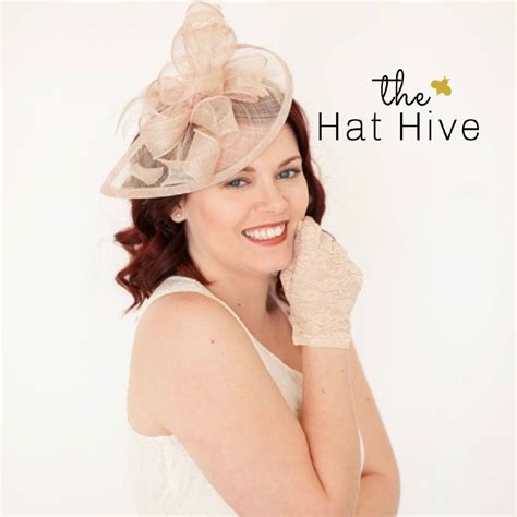 Nude Fascinator Tea Party Hat Church Hat Derby Hat Fancy Hat Pink