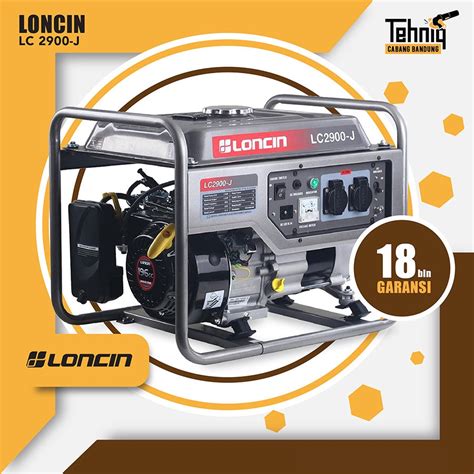 Jual Generator Genset Listrik Bensin Portabel LONCIN LC 2900 J