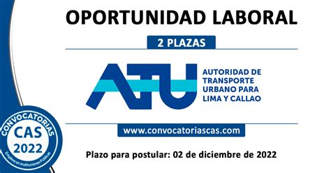 Convocatoria Atu Cas Plazas Derecho Ingenier A Civil