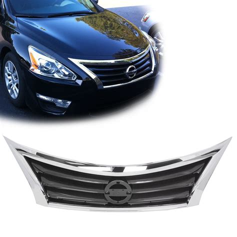 HECASA Front Bumper Grille For 13 14 15 Nissan Altima Upper Grill