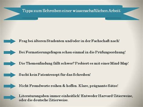 Wissenschaftliche Arbeiten Schreiben Tipps Tricks