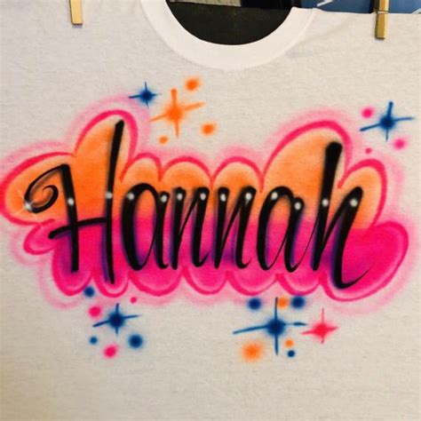 Custom Personalized Airbrush Name T Shirt Hoodie Face Mask Etsy