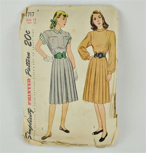 Simplicity 1940s Dress Patterns Dusolapan