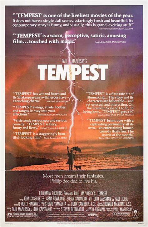 Tempest Original 1982 U.S. One Sheet Movie Poster - Posteritati Movie ...