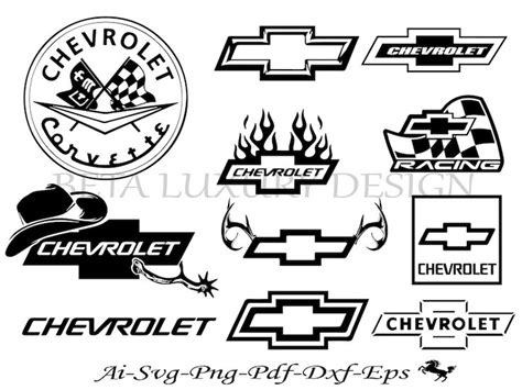 Chevy Svg, Chevrolet Emblem Svg, Chevrolet Silhouette, Digital Design ...