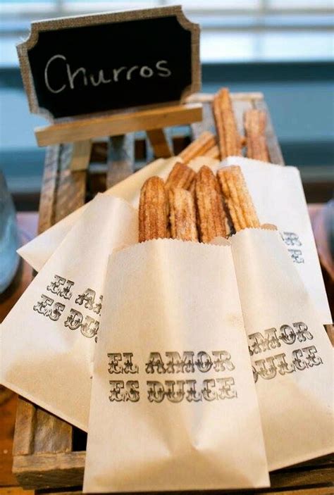 Churro Bag Love Is Sweet Spanish Favor El Amor Es Dulce Etsy