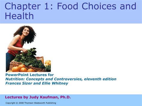 Food Choices & Health: Nutrition Concepts Presentation 