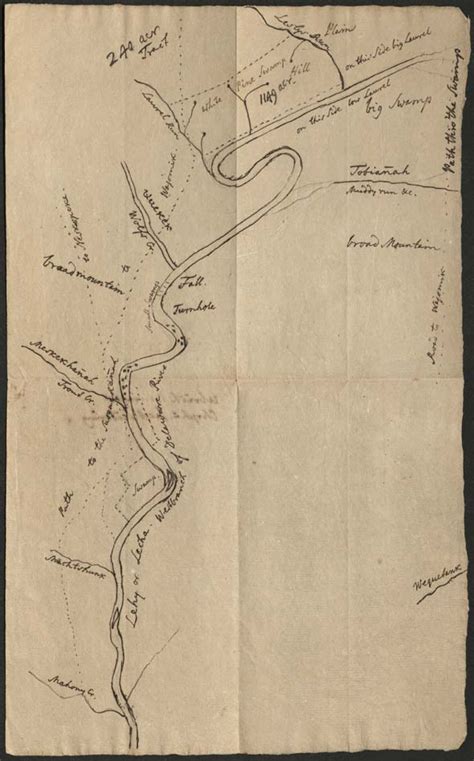 Map Of Waterways Along The Lehigh River Between The Mahoning Creek And